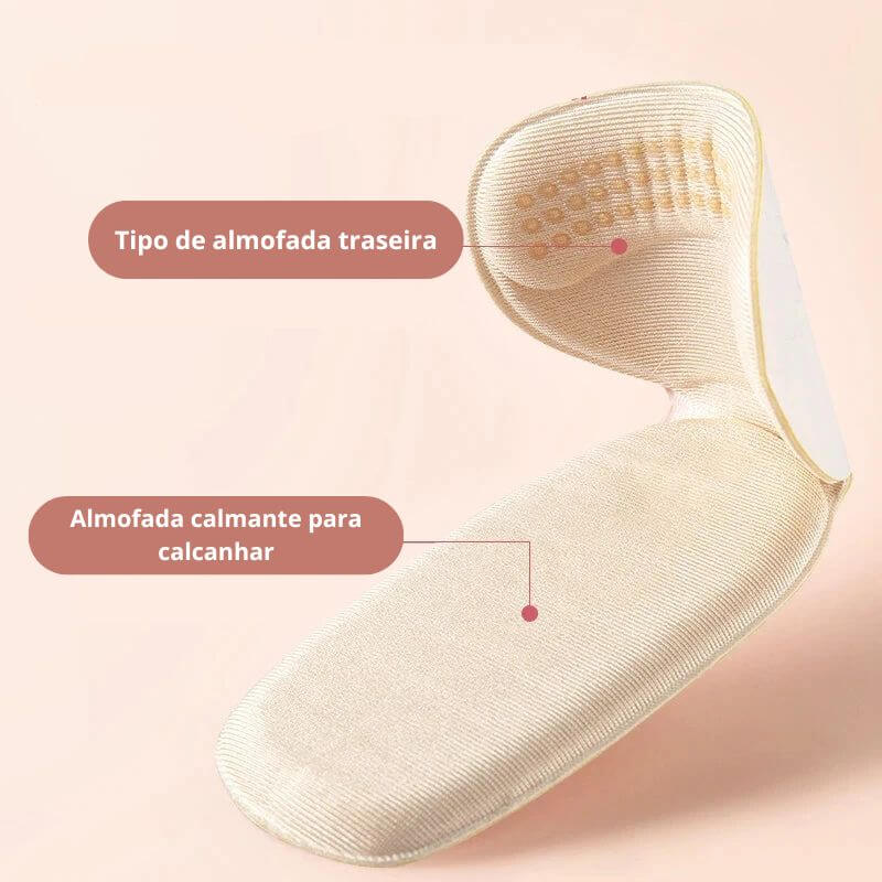 1 Par de Palmilhas de Gel de Silicone – Alívio da Dor no Calcanhar e Proteção para os Pés