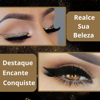 Autocolantes Reutilizáveis de Eyeliner e Pestanas