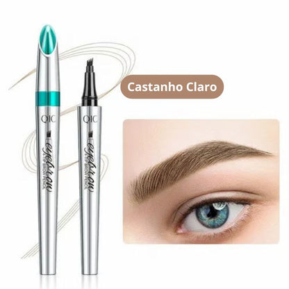 🎉 Microblading 3D à Prova de Água: Caneta de Sobrancelhas com 4 Pontas