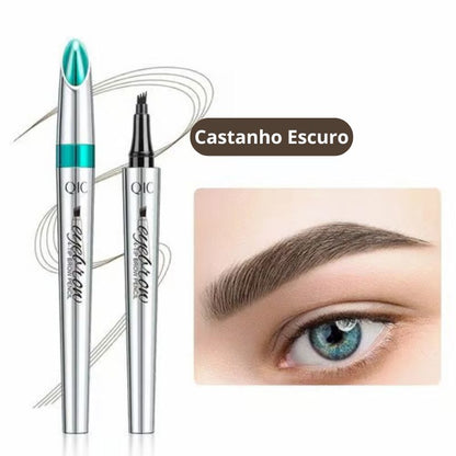 🎉 Microblading 3D à Prova de Água: Caneta de Sobrancelhas com 4 Pontas