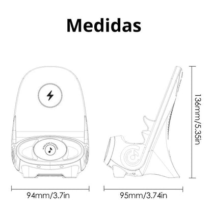 🔥2024 Mini Cadeira Carregador Rápido Sem Fios e Suporte Multifuncional para Telemóvel — Adapta-se a Todos os Telemóveis