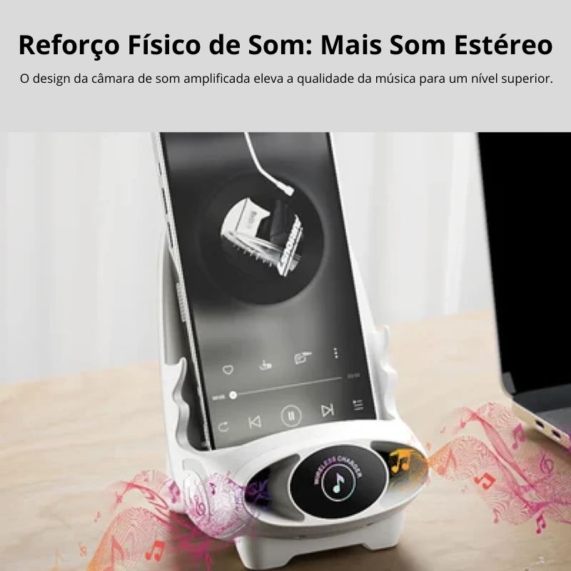 🔥2024 Mini Cadeira Carregador Rápido Sem Fios e Suporte Multifuncional para Telemóvel — Adapta-se a Todos os Telemóveis