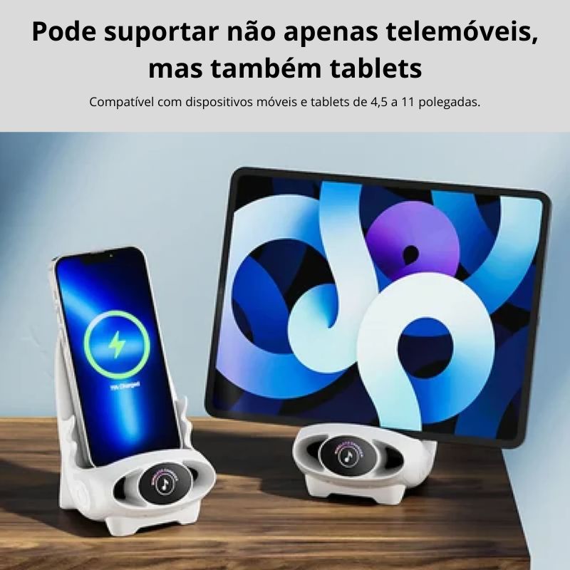 🔥2024 Mini Cadeira Carregador Rápido Sem Fios e Suporte Multifuncional para Telemóvel — Adapta-se a Todos os Telemóveis