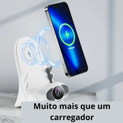 🔥2024 Mini Cadeira Carregador Rápido Sem Fios e Suporte Multifuncional para Telemóvel — Adapta-se a Todos os Telemóveis